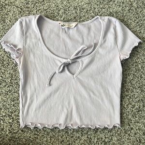 light purple mini shirt